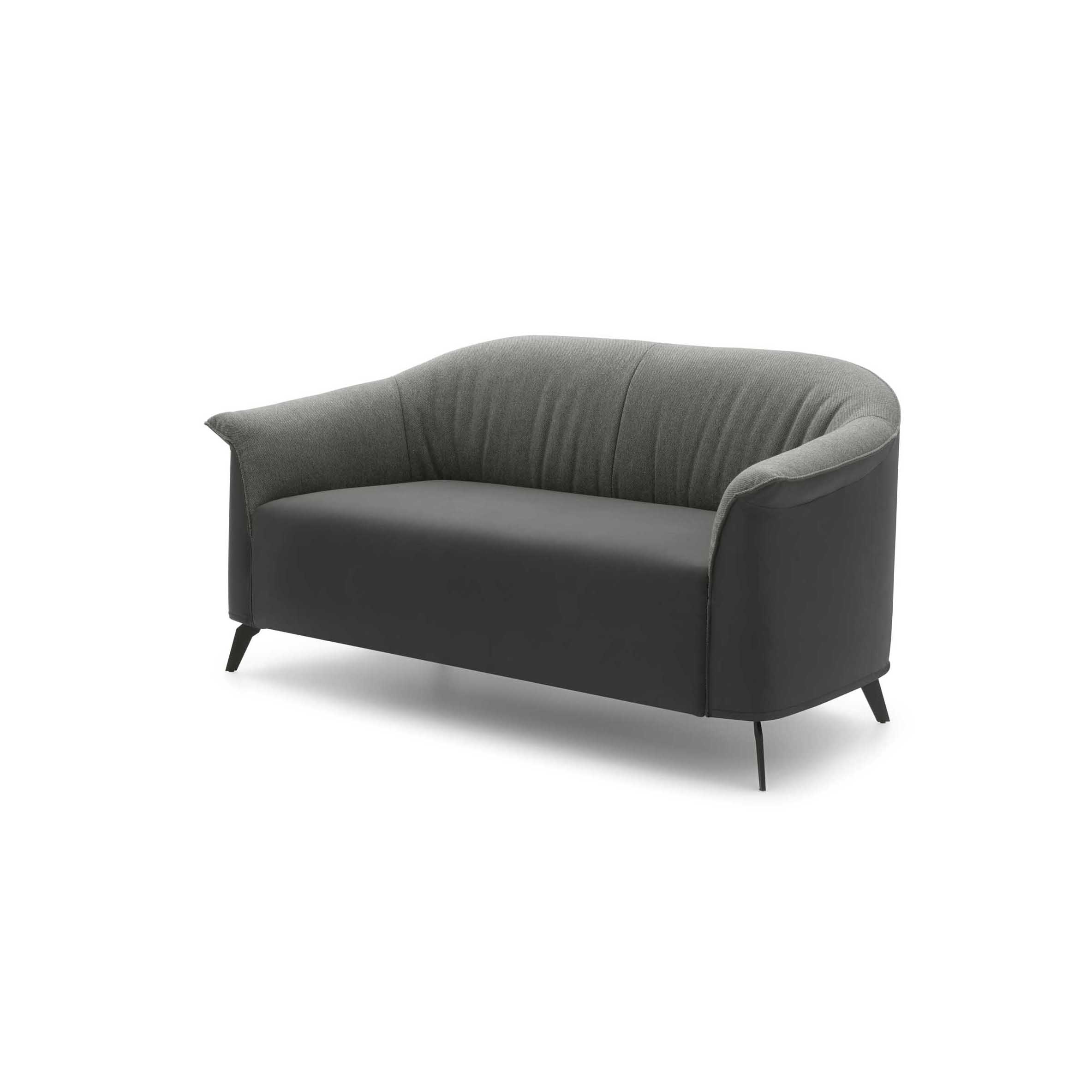 Divanetto Caroline LeComfort con rivestimento bicolore Divanetto Caroline LeComfort con rivestimento bicolore