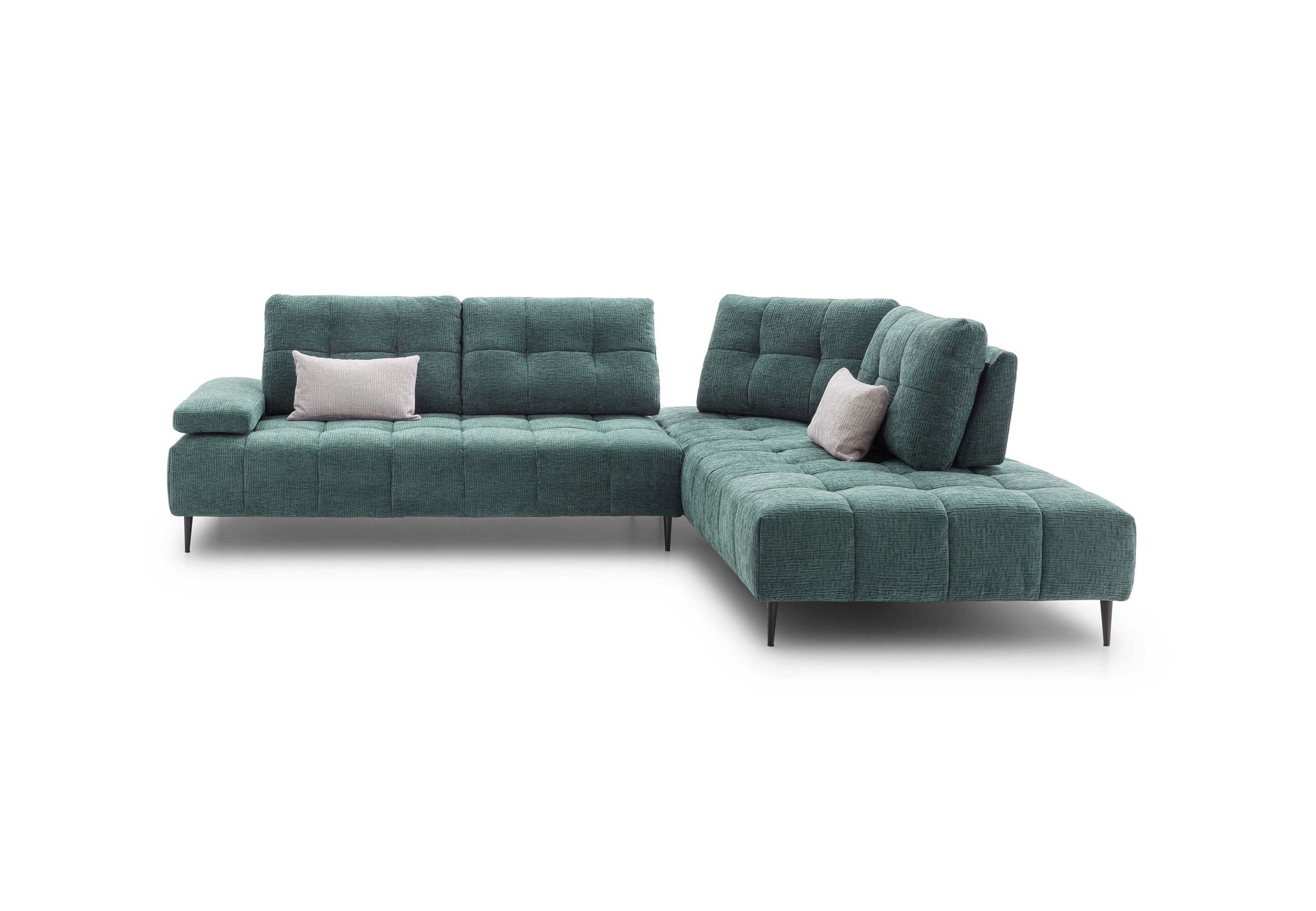 Divano Joplin in composizione angolare Divano Joplin LeComfort con braccioli regolabili e schienale traslabile