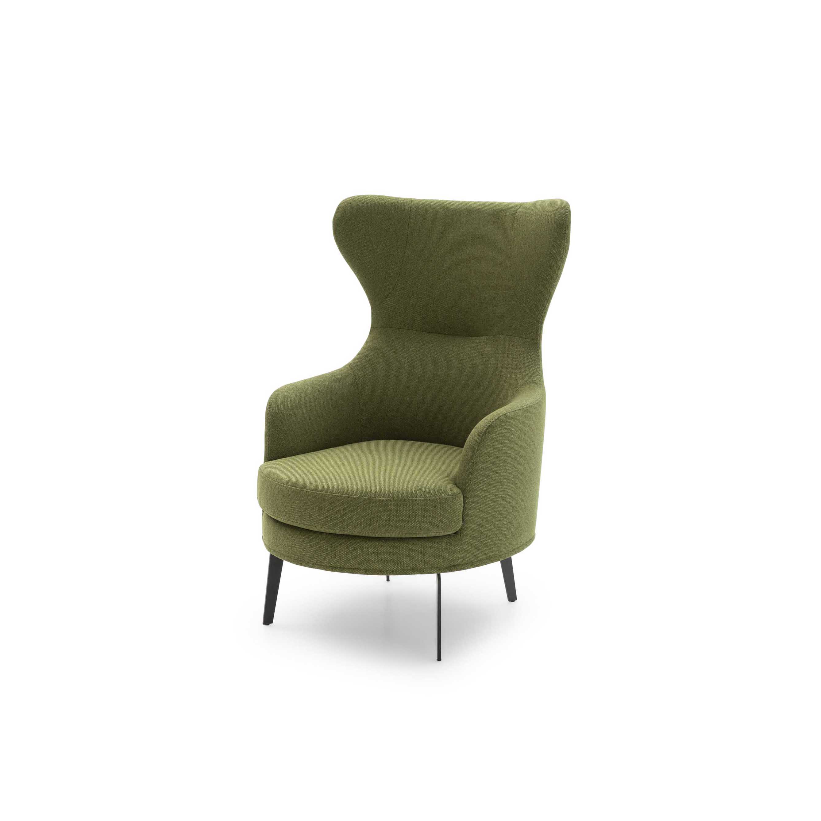 Poltroncina Dodo LeComfort con alette poggiatesta Poltroncina moderna Dodo LeComfort con alette poggiatesta laterali