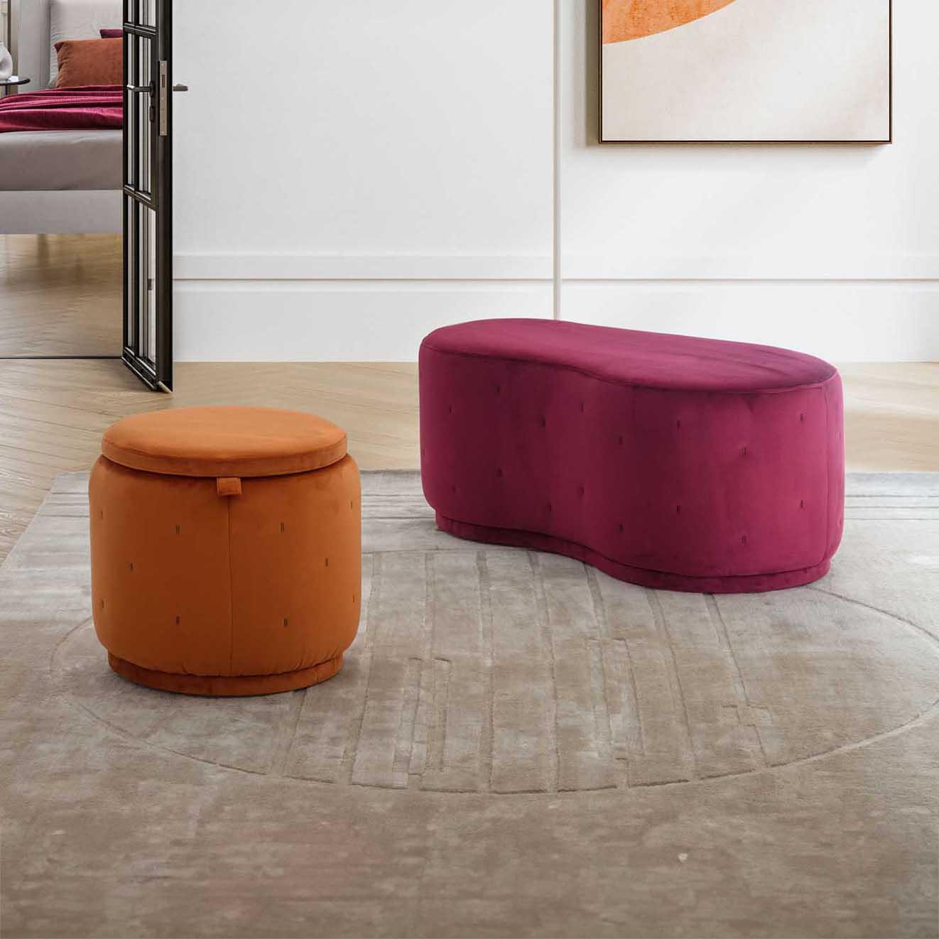 Pouf contenitore Pouf contenitore da abbinare al divano principale