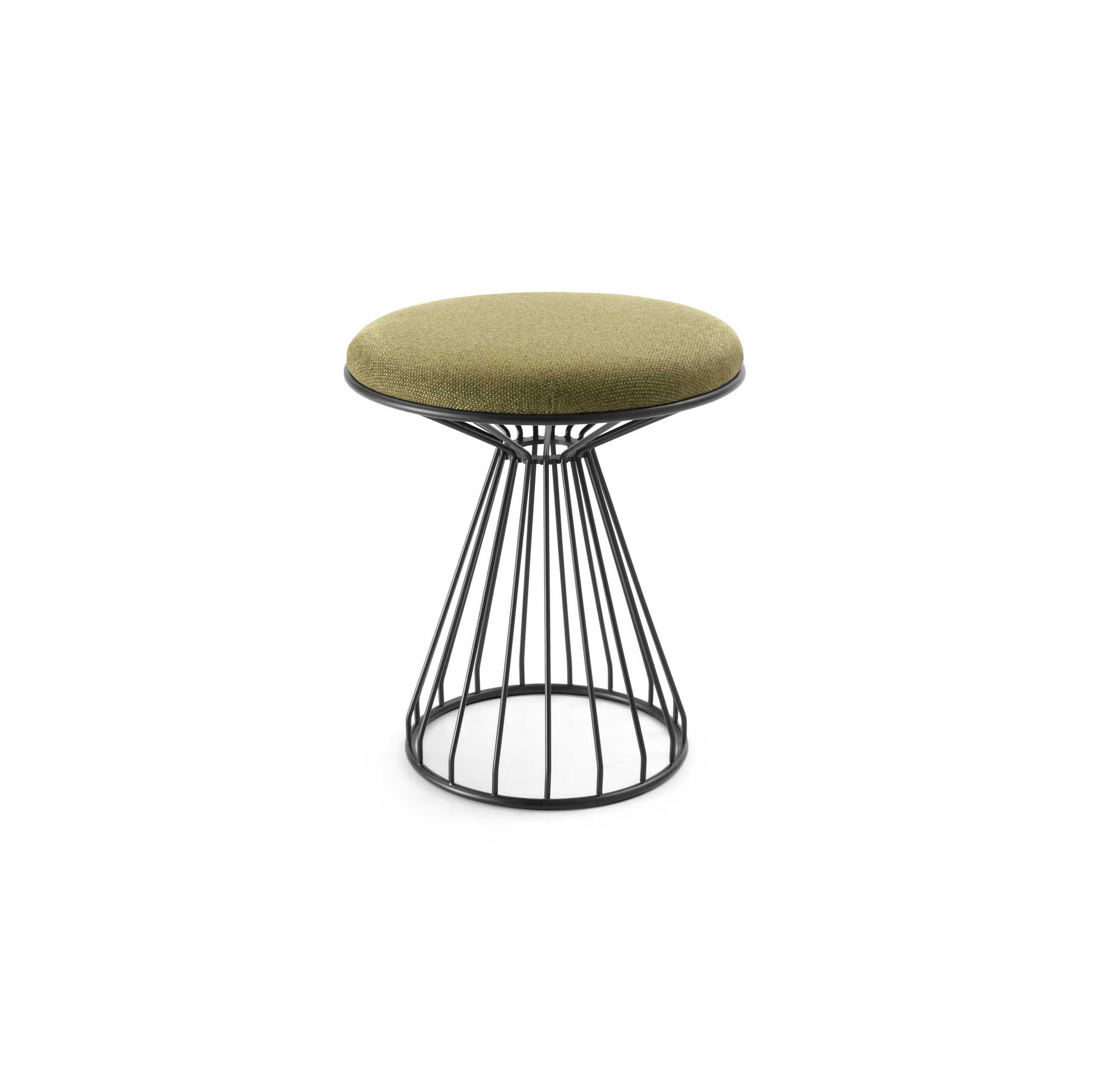 Pouf Liliane LeComfort Pouf Liliane LeComfort in versione imbottita con rivestimento verde
